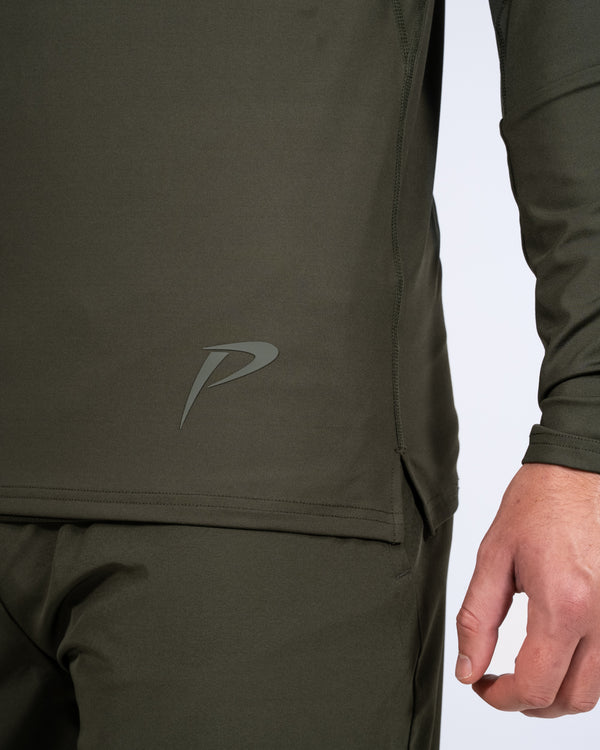 Parell Evolve Tall Quarter Zip Training Top (khaki)