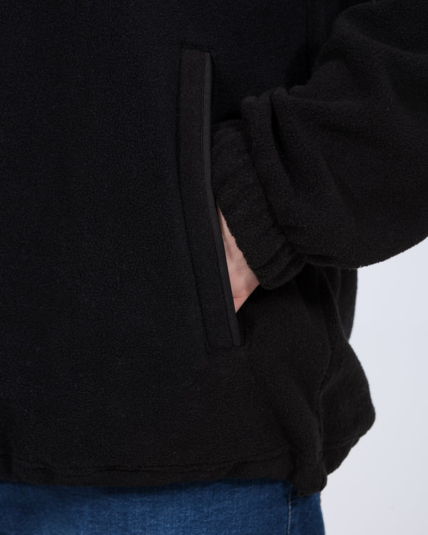 2t Asher Tall Quarter Zip Fleece (black)