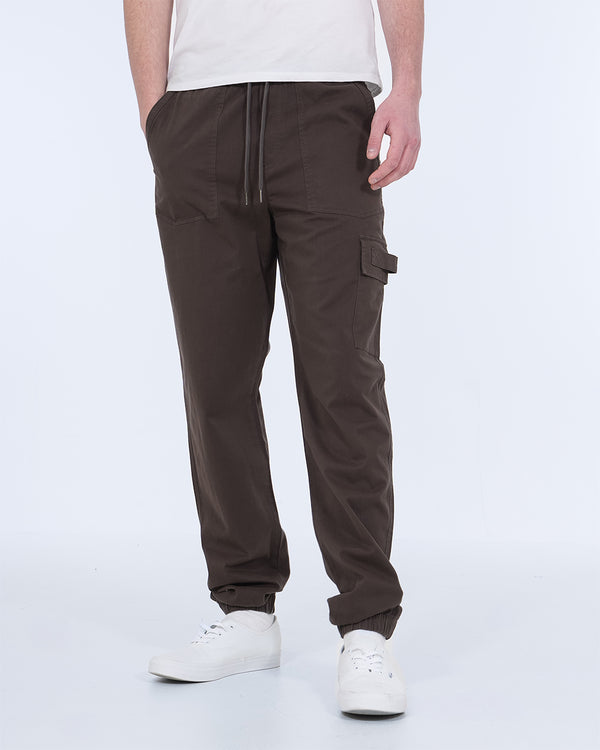 2t Jayden Regular Fit Tall Utility Cargo Trousers (grey)