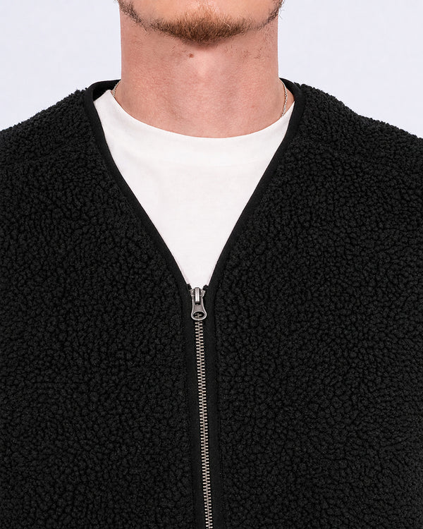 2t Rubislaw Tall Fleece Gilet (washed black)