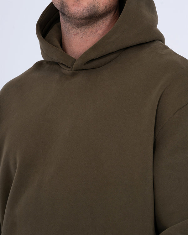 2t Blaine Tall Heavyweight Oversized Hoodie (olive)