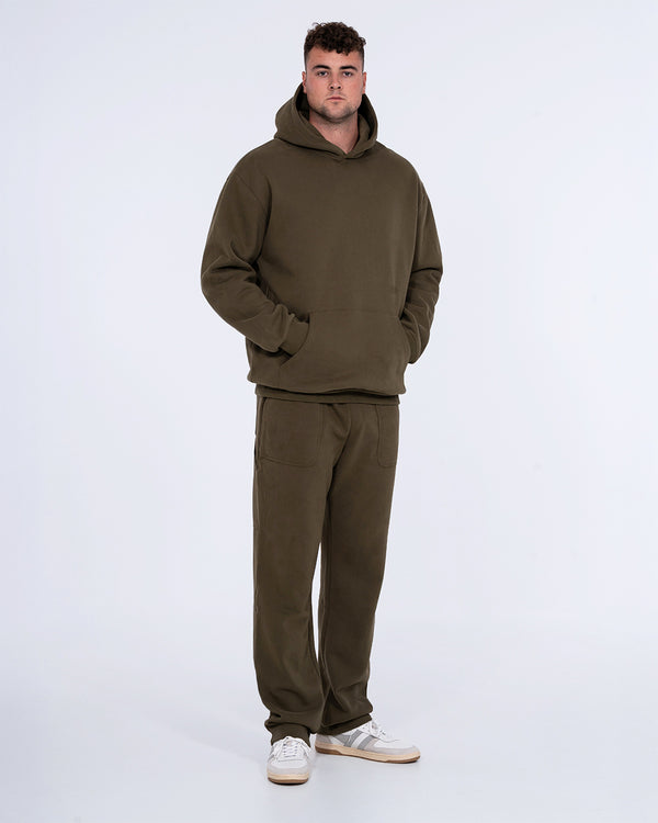 2t Blaine Tall Heavyweight Oversized Hoodie (olive)