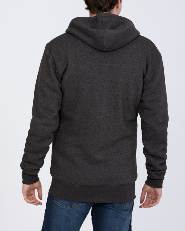 2t Arthur Tall Sherpa Hoodie (charcoal marl)