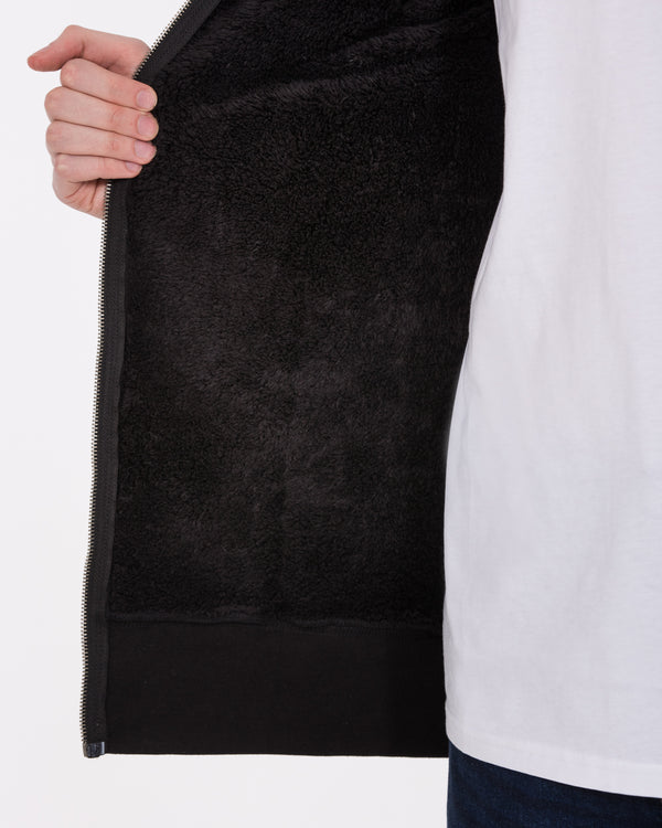 2t Arthur Tall Sherpa Hoodie (black)