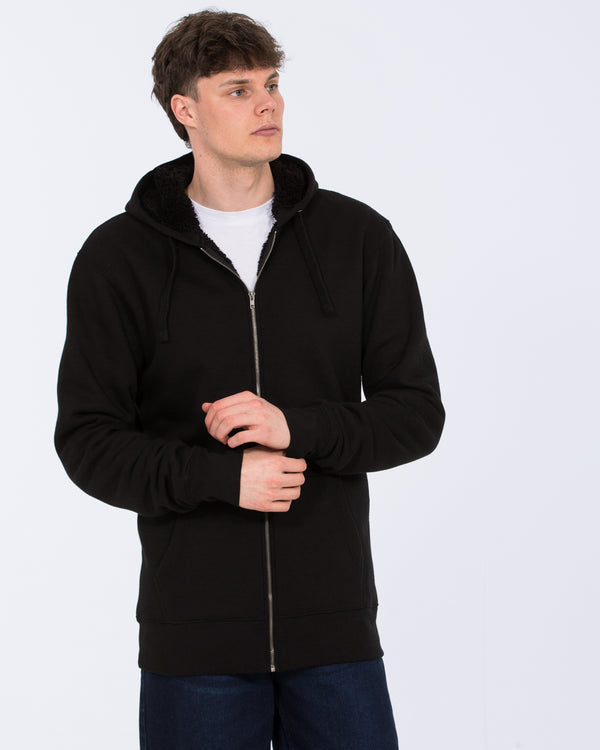 2t Arthur Tall Sherpa Hoodie (black)