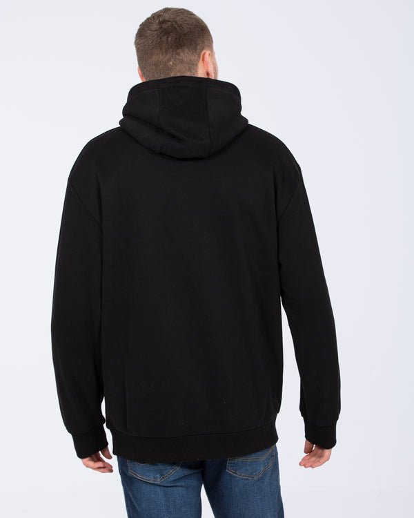 2t Blaine Tall Heavyweight Oversized Hoodie (black)