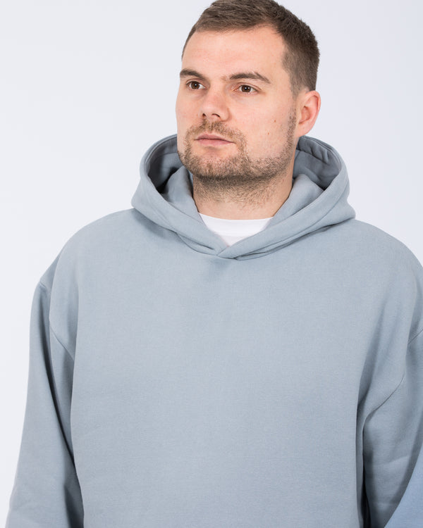 2t Blaine Tall Heavyweight Oversized Hoodie (dusky blue)