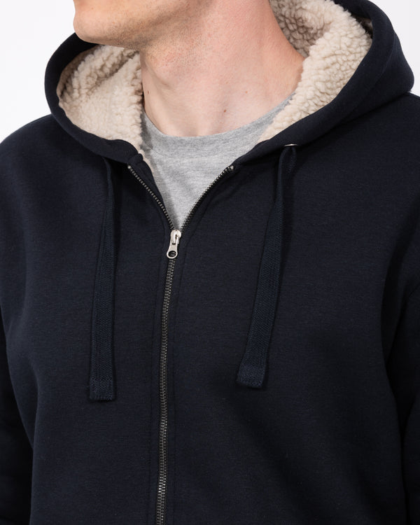 2t Andrew Tall Sherpa Hoodie (navy)