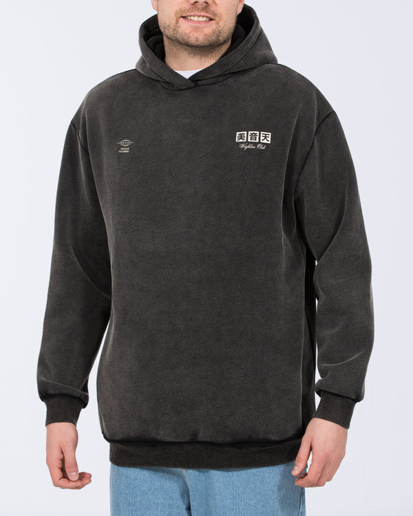 2t Shaun Tall Oversized Printed Hoodie (charcoal)