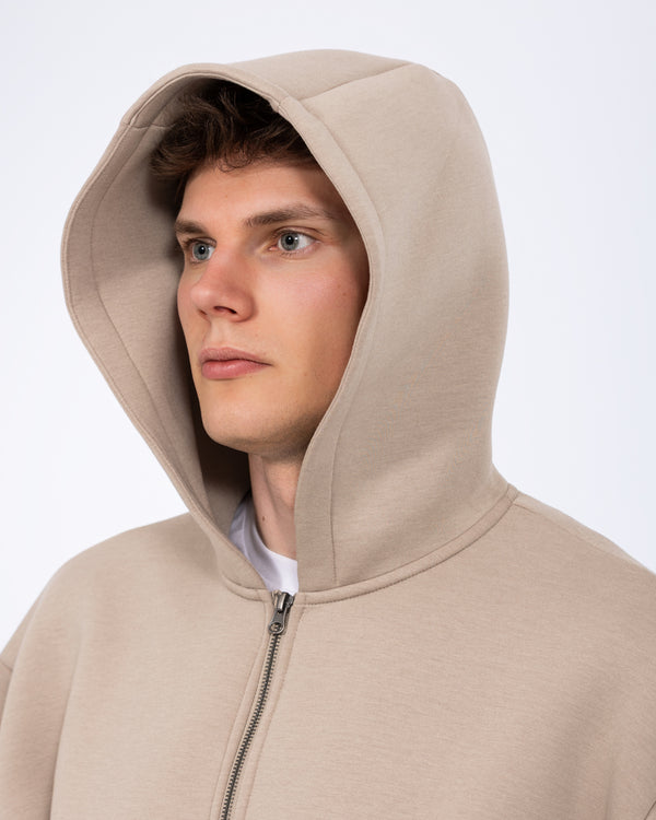 2t Fintray Tall Zip Through Hoodie (mushroom)