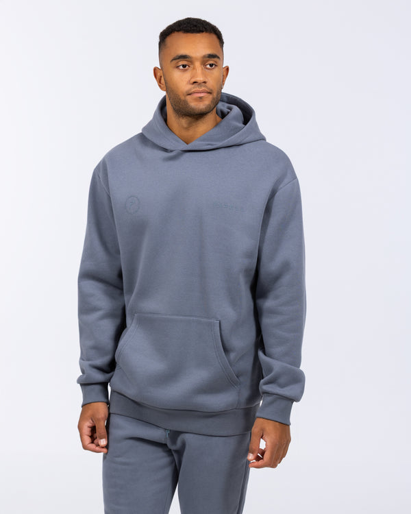 Parell Forge Hoher Kapuzenpullover (Titanblau)