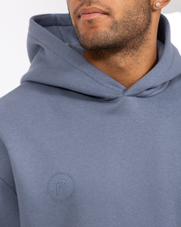 Parell Forge Hoher Kapuzenpullover (Titanblau)