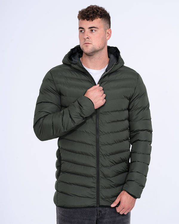 2t Grant Pufferjacke für große Männer (khaki)