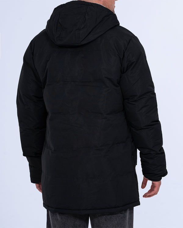 2t Jamie Tall Longline Puffer Jacket (black)
