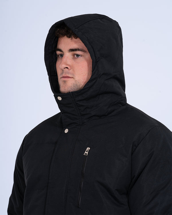 2t Jamie Tall Longline Puffer Jacket (black)