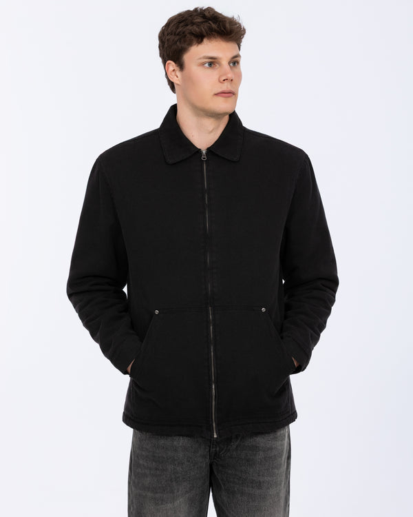 2t Craigie Tall Sherpa Lined Jacket (black)