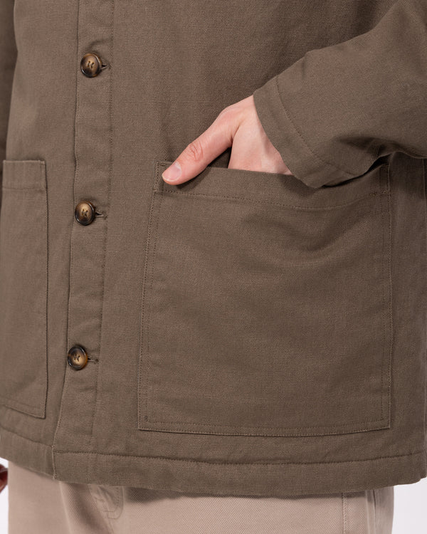 2t Duthie hohe Steppjacke mit Futter (Khaki)