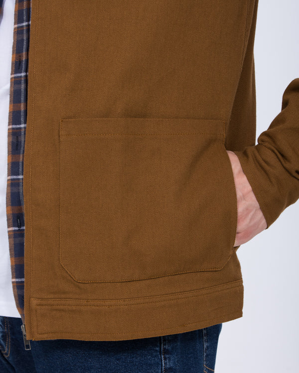 2t Kayden Tall Cord Collar Cotton Jacket (camel)