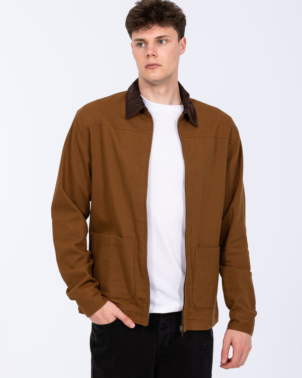 2t Kayden Tall Cord Collar Cotton Jacket (camel)