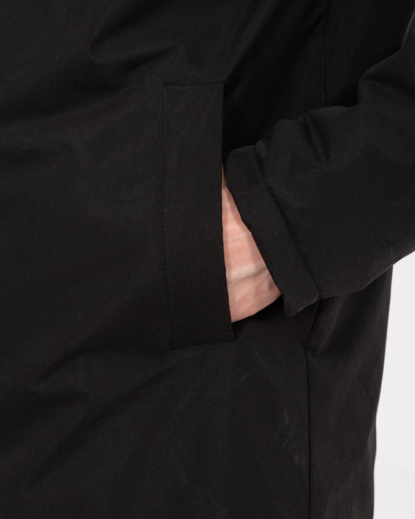 2t Nikki Padded Tall Longline Mac (black)