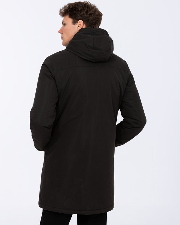2t Nikki Padded Tall Longline Mac (black)