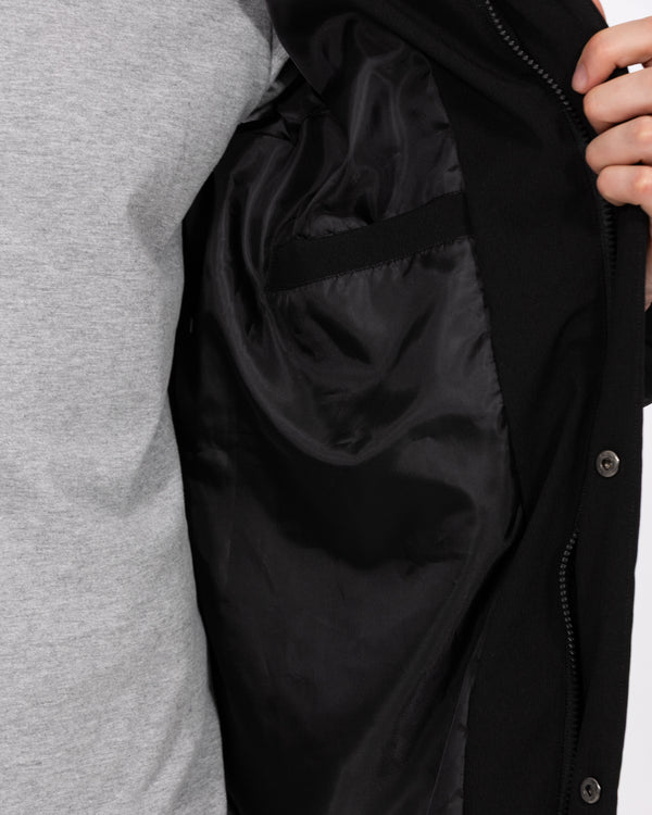 2t Meter Hohe Gepolsterte Steppjacke (schwarz)