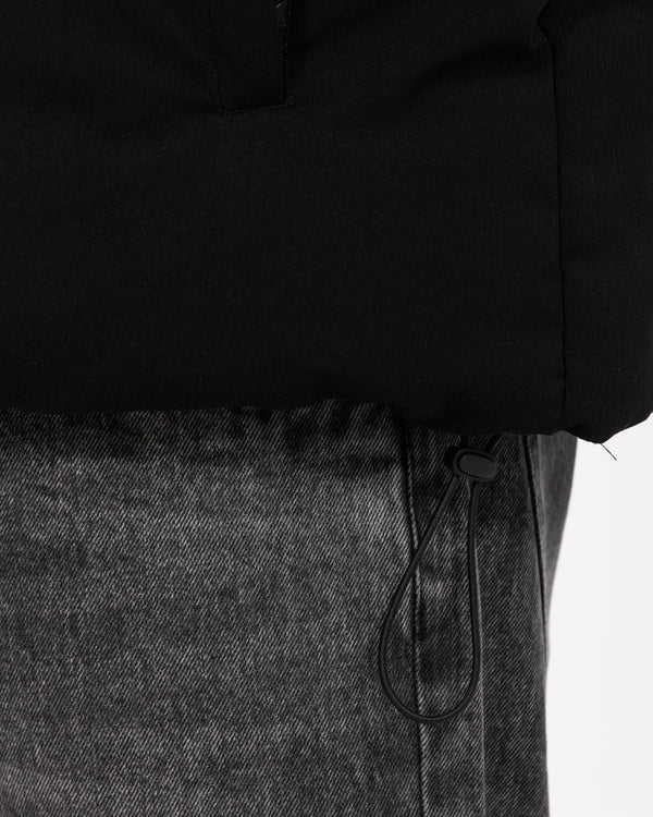 2t Meter Hohe Gepolsterte Steppjacke (schwarz)