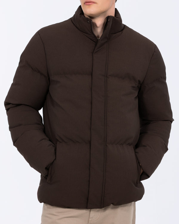 2t Meter Hohe Gepolsterte Steppjacke (braun)