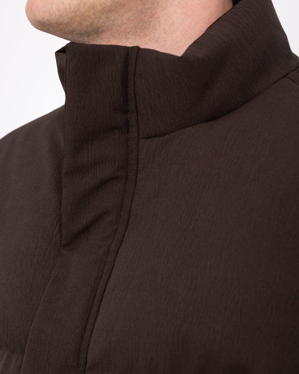 2t Meter Hohe Gepolsterte Steppjacke (braun)