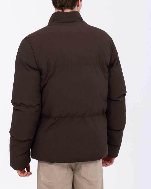 2t Meter Hohe Gepolsterte Steppjacke (braun)