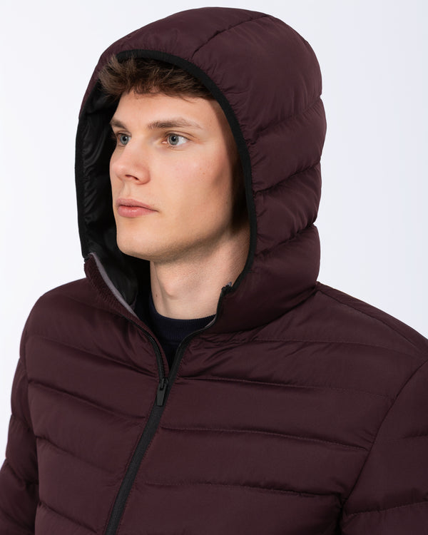 2t Grant Tall Puffer Jacket (burgundy)