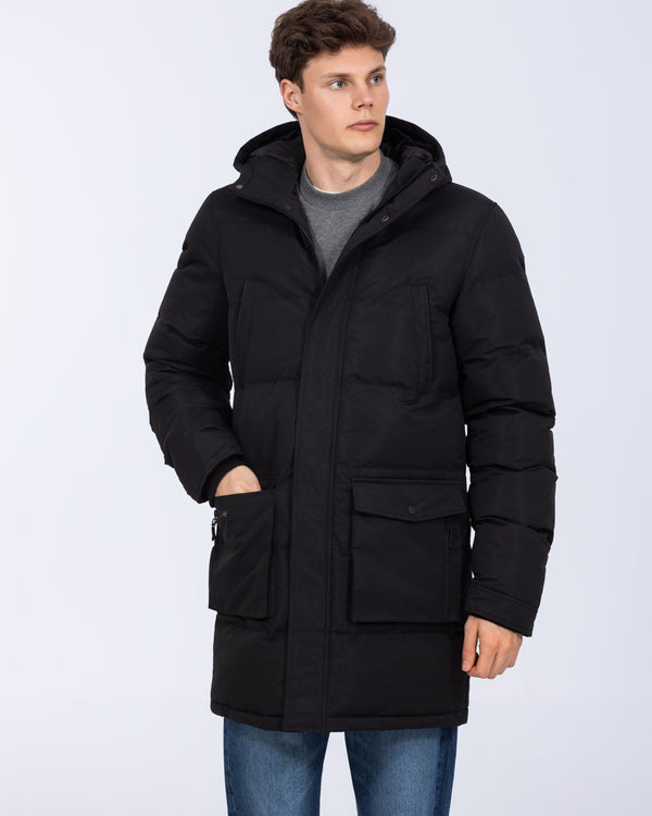 2t Jethro Hohe Lange Steppjacke (schwarz)