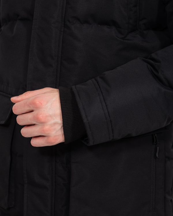 2t Jethro Hohe Lange Steppjacke (schwarz)