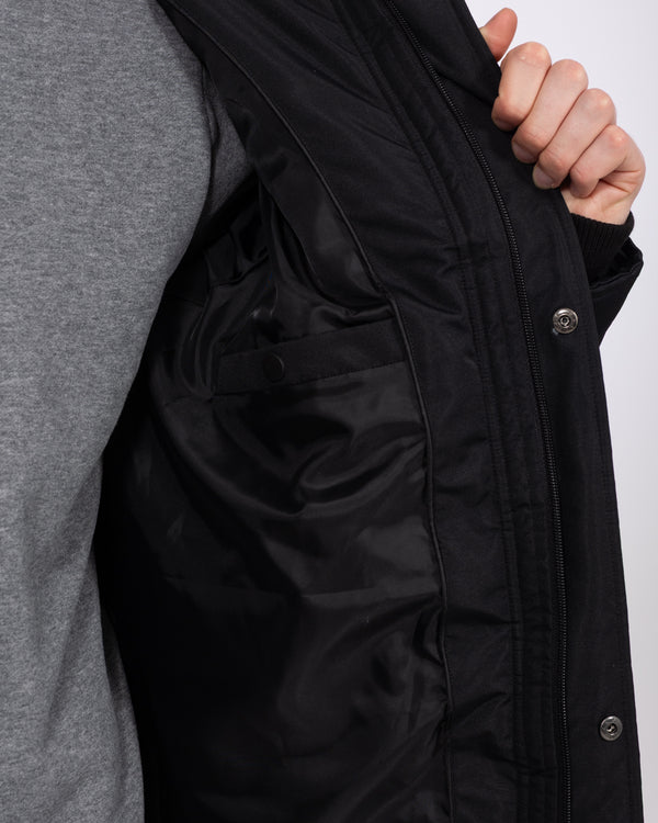 2t Jethro Hohe Lange Steppjacke (schwarz)