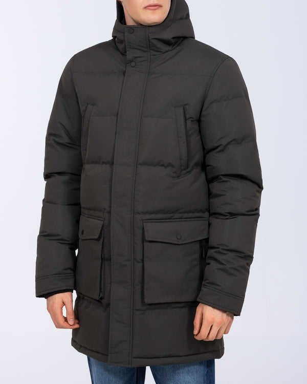 2t Jethro Tall Longline Puffer Jacket (khaki)