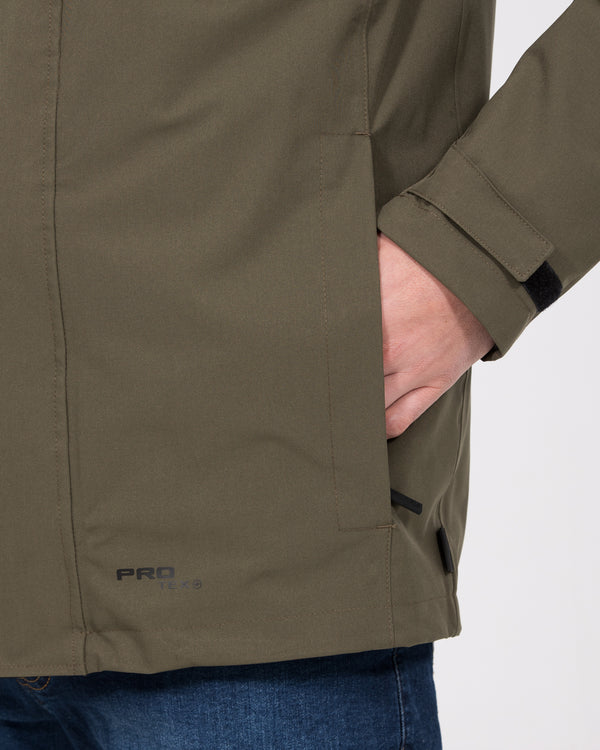 Redpoint Luke Tall Hooded Jacket (black/olive)