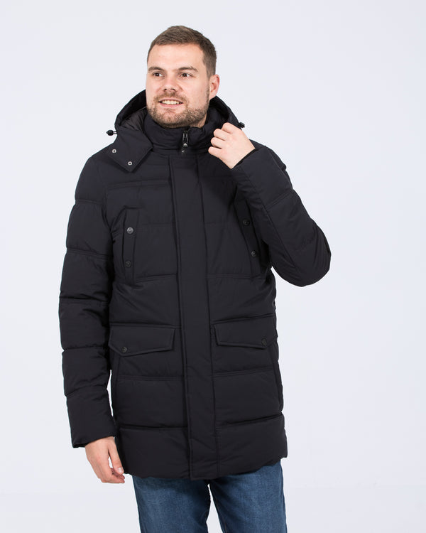 Cabano Tall Water Resistant Padded Jacket (navy)