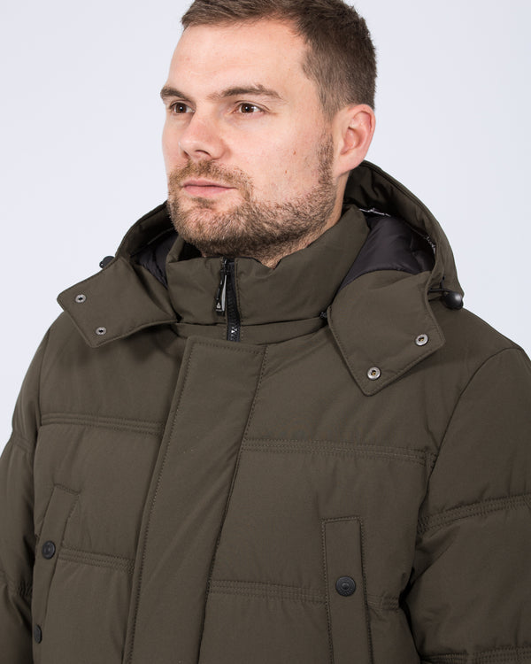 Cabano Tall Water Resistant Padded Jacket (olive)
