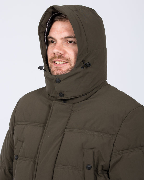 Cabano Tall Water Resistant Padded Jacket (olive)