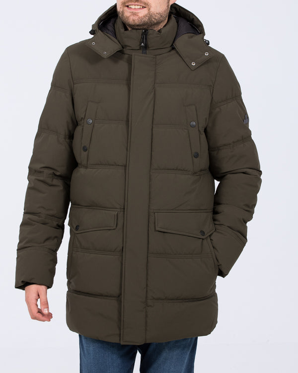 Cabano Tall Water Resistant Padded Jacket (olive)