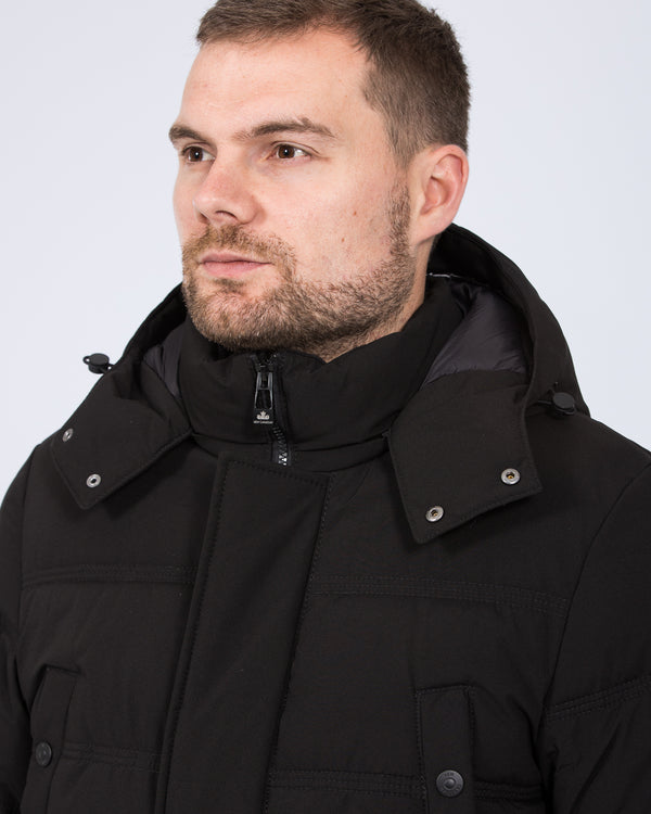 Cabano Tall Water Resistant Padded Jacket (black)