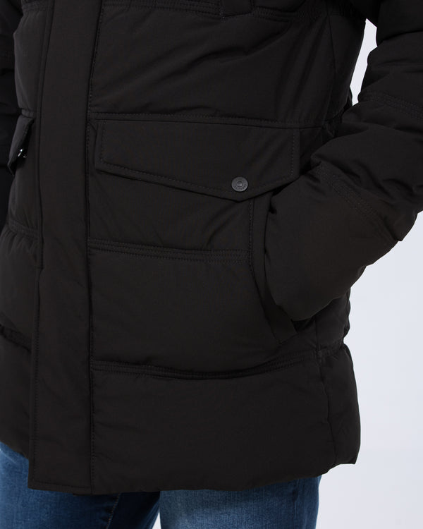Cabano Tall Water Resistant Padded Jacket (black)