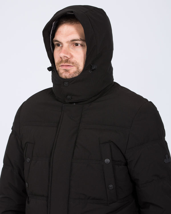 Cabano Tall Water Resistant Padded Jacket (black)