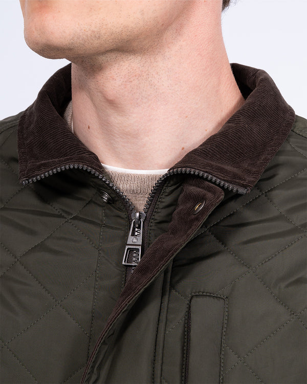 Redpoint Barnet Hohe wasserabweisende Steppjacke (dunkeloliv)