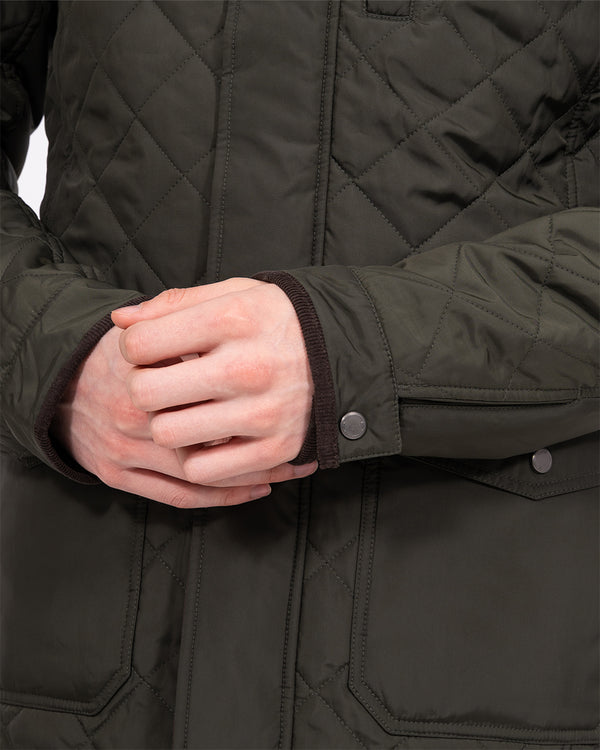 Redpoint Barnet Hohe wasserabweisende Steppjacke (dunkeloliv)