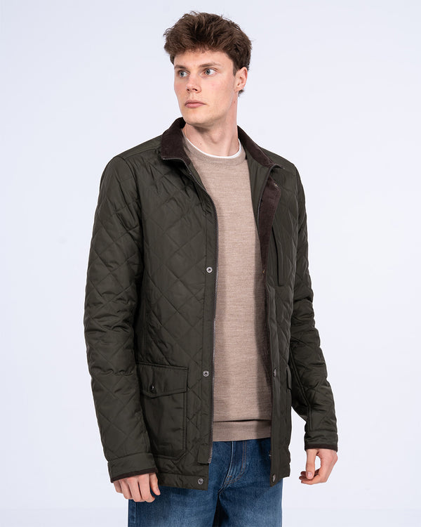 Redpoint Barnet Hohe wasserabweisende Steppjacke (dunkeloliv)