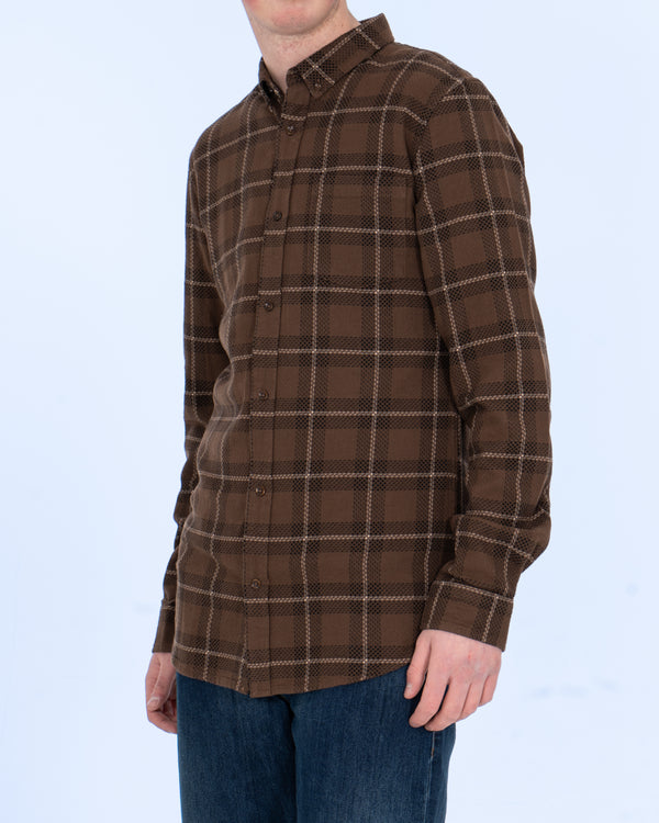 2t Jackson Extra Tall Oxford Shirt (brown check)