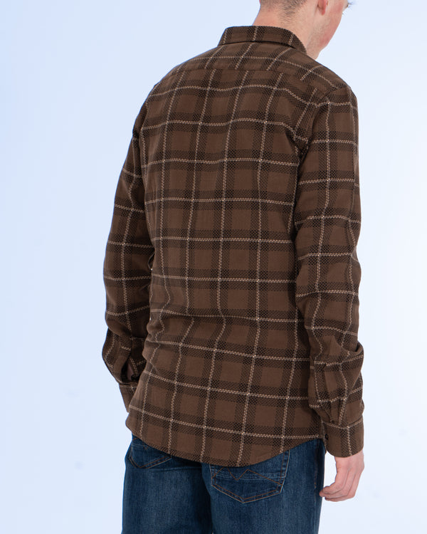 2t Jackson Extra Tall Oxford Shirt (brown check)