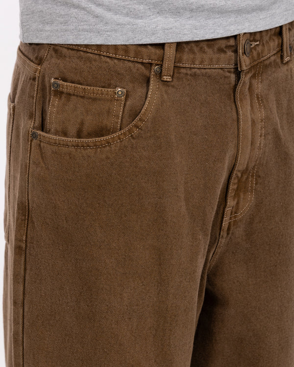 2t Akir Tall Baggy Fit Jeans (brown)