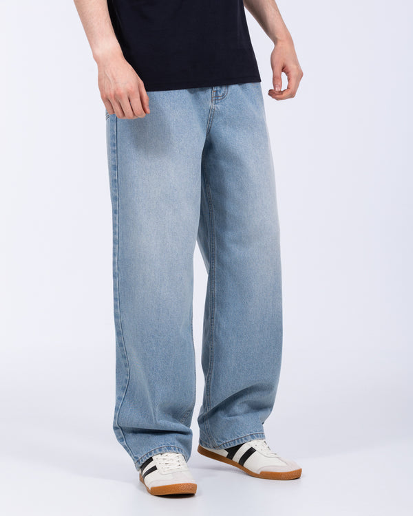 2t Akir Tall Baggy Fit Jeans (Stone Wash)